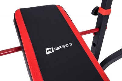 Набор  Hop-Sport  Strong штанга и гантели 55 кг со скамьей HS-1020