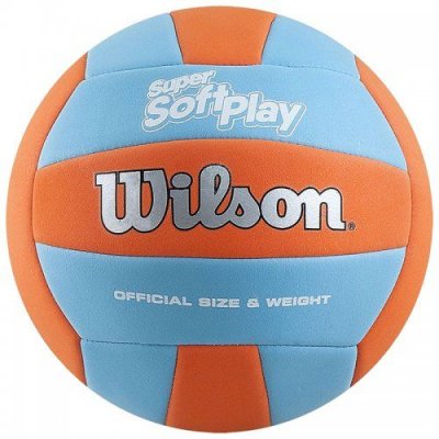 Мяч волейбольный Wilson SUPER SOFT PLAY OR/BL SS19