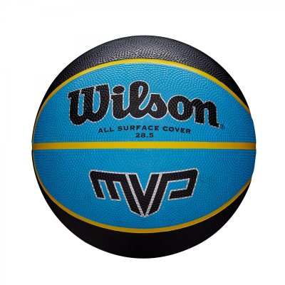 Мяч баскетбольный Wilson MVP 285 BSKT SZ6 SS19 черно-голубой