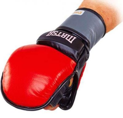 Перчатки для смешанных единоборств MMA Кожа MATSA ME-2011 (красные)