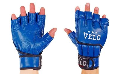 Перчатки для смешанных единоборств MMA VELO ULI-4021 (синие)