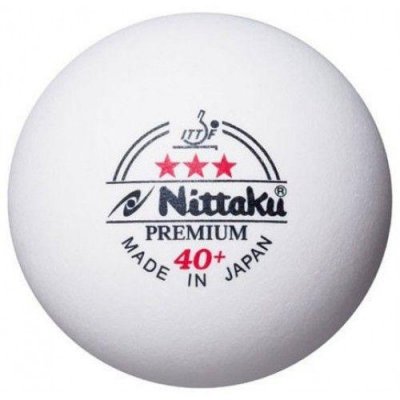 Мячи для настольного тенниса Nittaku Premium 3* 40+ ITTF (3 шт.)