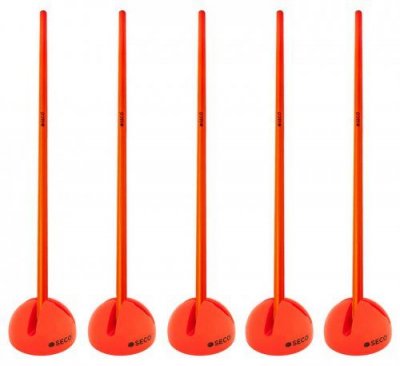 Набор слаломных стоек для тренировки Seco Move 1,5 м (5 шт.) оранжевые