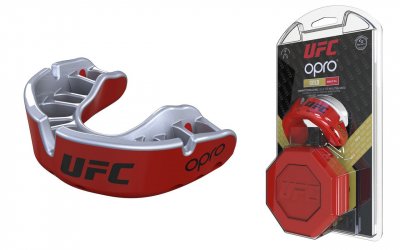 Капа боксерская Opro Gold UFC Hologram