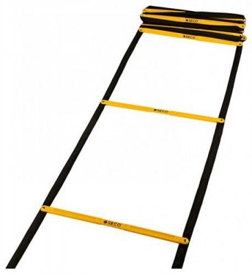 Координационная лестница для бега Seco (12 ступеней, 5.1 м) желтая