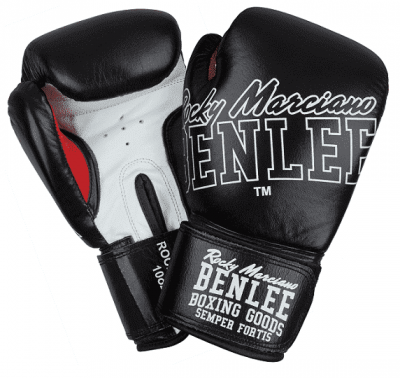 Боксерские перчатки Benlee Rockland (черно-белые)