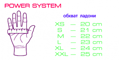 Перчатки для фитнеса Power System Basic R