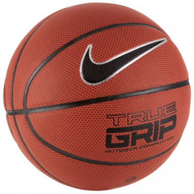 Мяч баскетбольный Nike True Grip OT 8P Amber black/metallic/silver
