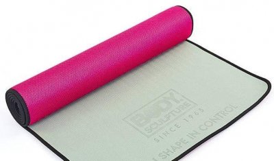 Коврик для фитнеса и йоги Yoga Mat TPE+NY 5 мм. с резинкой