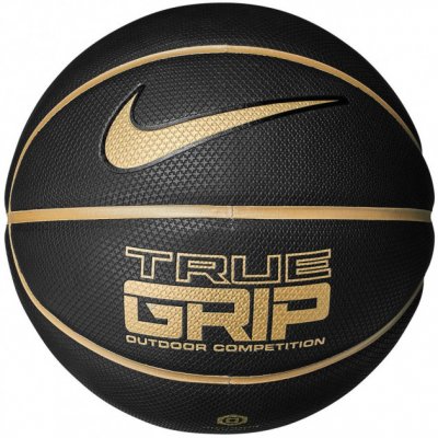 Мяч баскетбольный Nike True Grip OT 8P black/metallic gold size 7