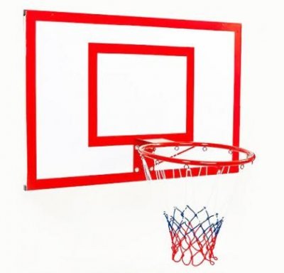 Баскетбольный щит металлический Newt Jordan с кольцом и сеткой 1800х1050мм