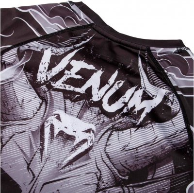 Компрессионная кофта Venum Minotaurus Rashguard - Long Sleeves - Black/White