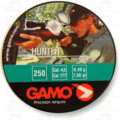 Пули Gamo Hunter (0.49 г, кал. 4.5 мм) 250 шт.