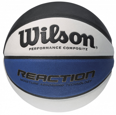 Мяч баскетбольный Wilson REACTION BLA BSKT SZ5 SS16 бело-синий