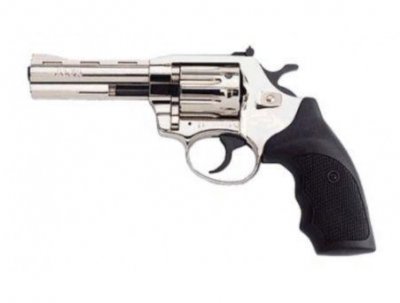 Револьвер флобера Alfa mod 441 4" (никель/пластик)