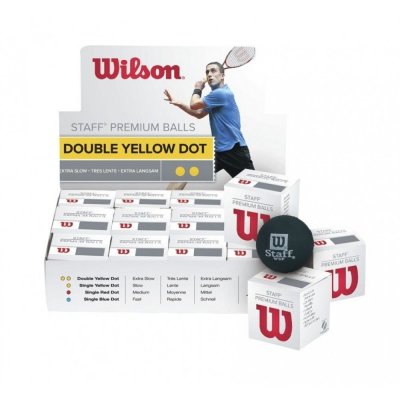 Мячи для сквоша Wilson Staff Squash Ball 2 желт (поштучно)