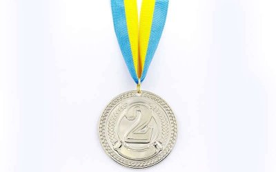 Медаль спортивная с лентой C-6400