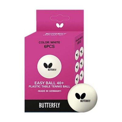 Мячи Butterfly Easy Ball 40+ (6шт.), белые