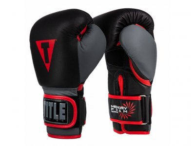 Снарядные перчатки Title Memory Foam Tech Bag Gloves черно-красно-серые