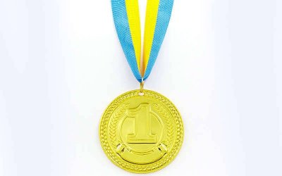 Медаль спортивная с лентой C-6400