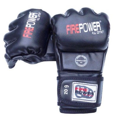 Перчатки для ММА FirePower FPMGA3 Black