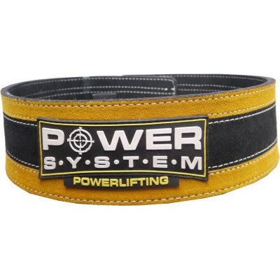 Пояс для тяжелой атлетики Power System PS-3840 black/yellow