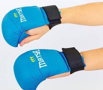 Перчатки для каратэ Matsa MA-0010 синие