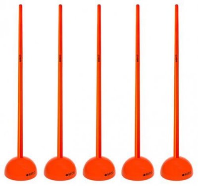 Набор слаломных стоек для тренировки Seco Win 1,5 м (5 шт.) оранжевые