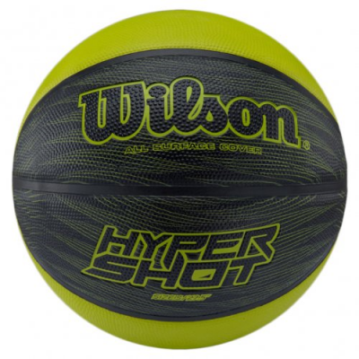 Мяч баскетбольный Wilson HYPER SHOT BBALL SZ6 SS18 черный/лайм