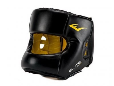 Боксерский шлем с бампером Everlast Elite Headgear Synthetic Leather