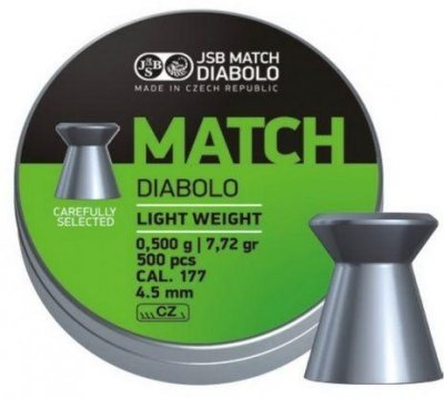 Пули JSB Match Diabolo light (0.475 г, кал. 4.5 мм)