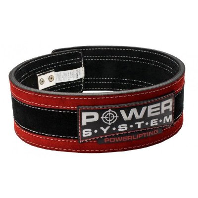 Пояс для тяжелой атлетики Power System PS-3840 black/red