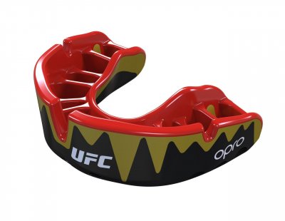 Капа боксерская Opro Platinum UFC Hologram