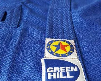 Куртка самбо "JUNIOR" (синяя) Green Hill