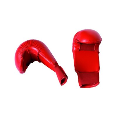 Перчатки для каратэ без защиты большого пальца Adidas WKF красные