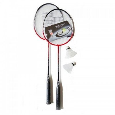 Набор для бадминтона Flash Badminton racket set B-121 (2ракетки+2волана+чехол прозрачный)