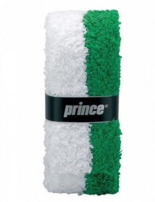 Намотка для теннисной ракетки бадминтон Prince towel RG white/green