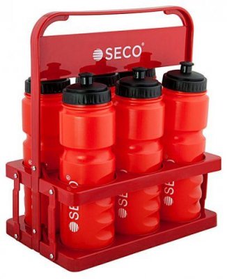 Набор для тренировки Seco Water ( 6 бутылок для води +контейнер) красный