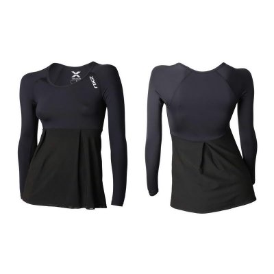 Компрессионная футболка женская 2XU Double Lyr WA3018a черная