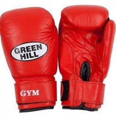 Боксерские перчатки "GYM" Green Hill (красный)