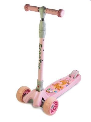 Самокат Active Scooter Smart Zoo Giraffe Pink (складная ручка)
