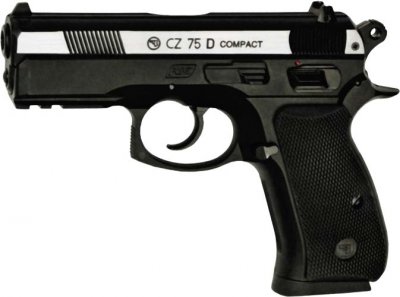 Пневматический пистолет ASG CZ 75D Compact Nickel, 4,5 мм 