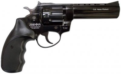 Револьвер флобера ZBROIA PROFI-4.5" (чёрный / пластик)