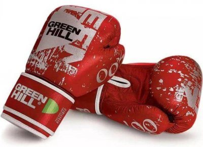 Боксерские перчатки "007" Green Hill (красные)