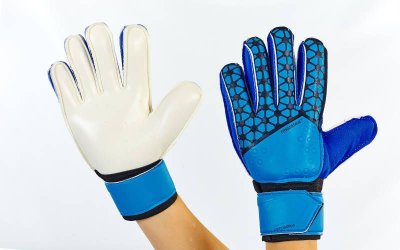 Перчатки вратарские (с косточками) PREMIER LEAGUE (синий)