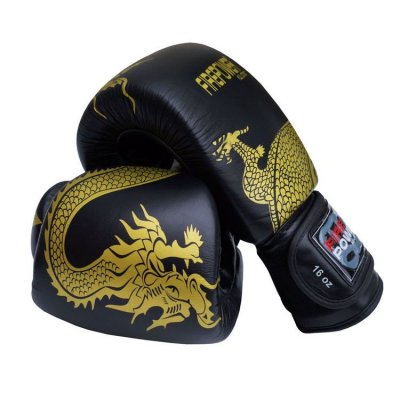 Боксерские перчатки FirePower FPBG8 (черно-желтые)
