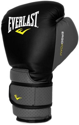 Боксерские перчатки Everlast Ergofoam (черный)