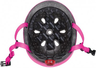 Шлем защитный детский Globber Evo Lights, розовый, с фонариком (45-51см ,XXS/XS)