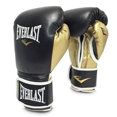 Боксерские перчатки EVERLAST Powerlock Pro Fight Boxing Black