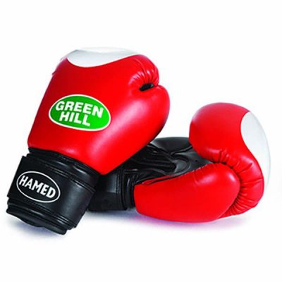 Боксерские перчатки "HAMED" Green Hill (красные)